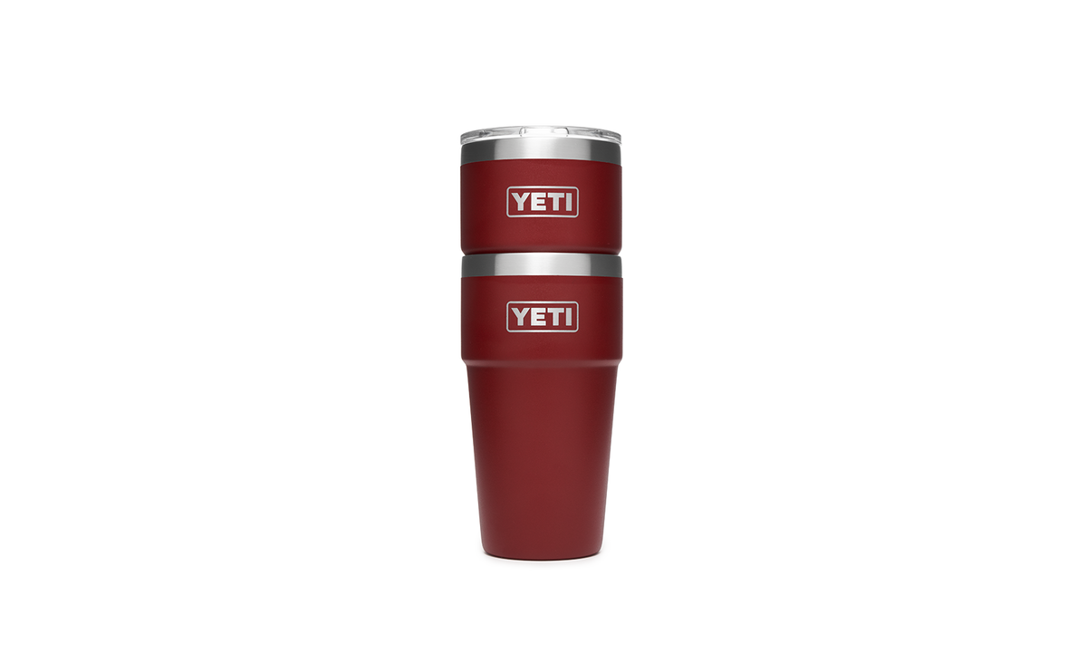 Yeti Rambler Stackable Pint 16oz Brick Red