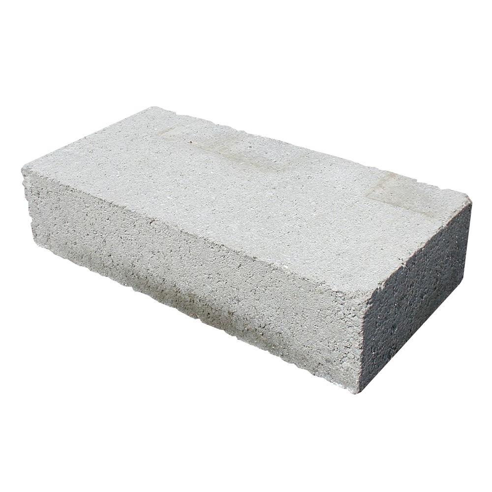 Solid Patio Block 4x8x16IN Gray